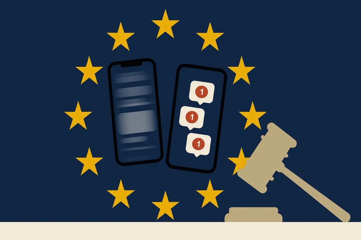 EU regulering TikTok Instagram vanedannende design 2026 Ursula von der Leyen DSA uendelig scroll autoplay notifikationer aldersgrænse mindreårige Meta Bruxelles Sverige Norden