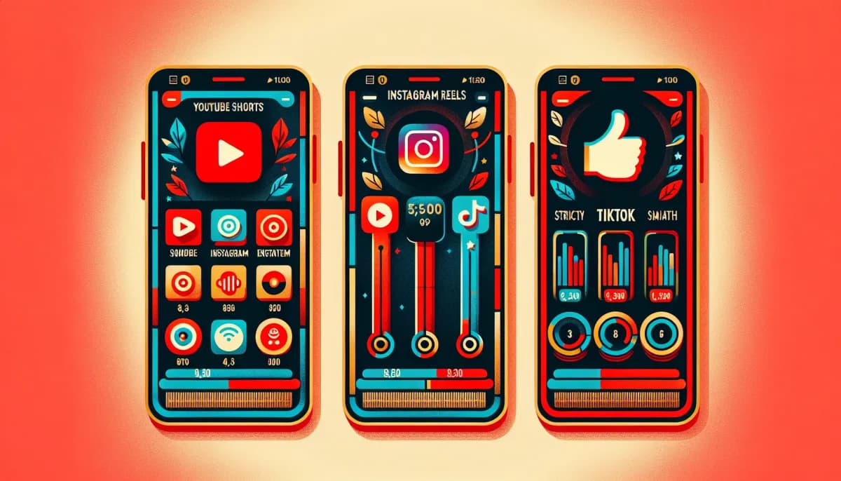Sammenligning af YouTube Shorts, Instagram Reels og TikTok i 2026