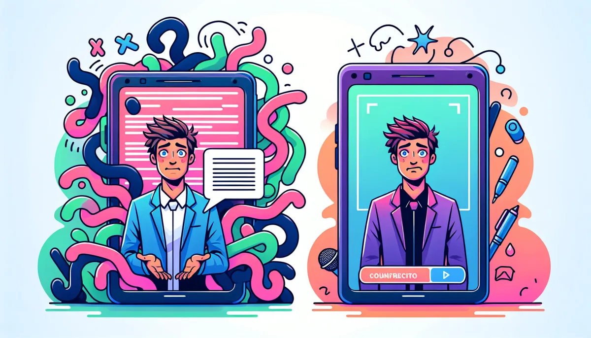 Instagram Teleprompter før og efter sammenligning 2026: Reel uden script vs scripted Reel med +2,3x mere engagement og højere completion rate